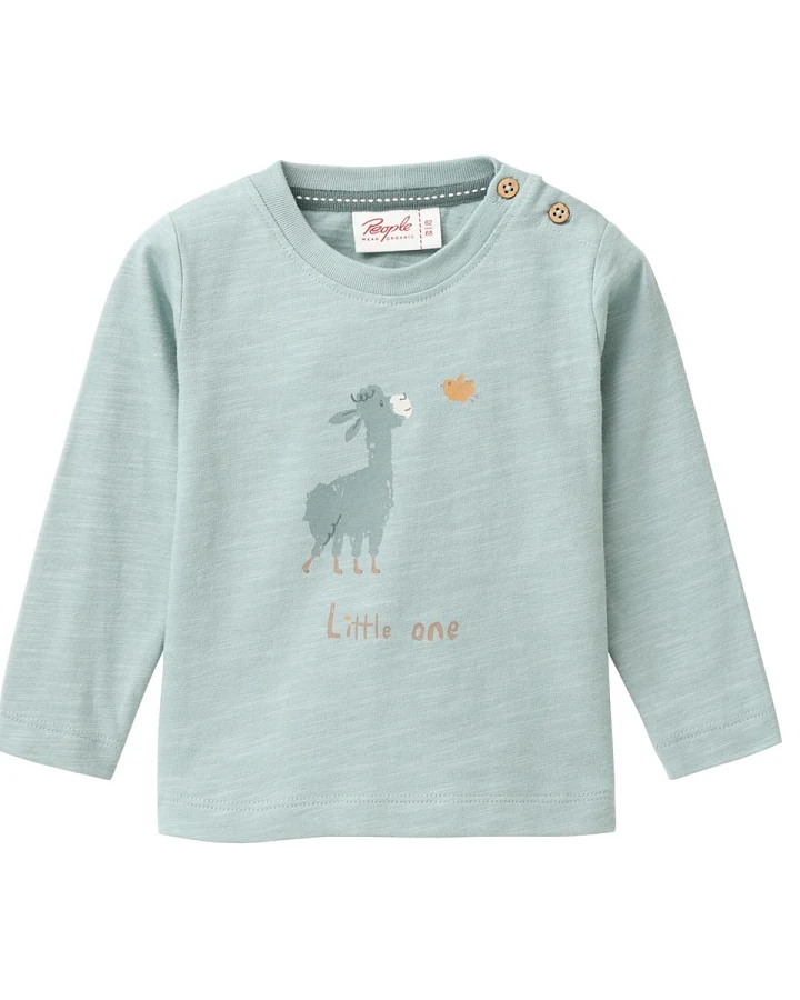 People Wear Organic Langarm-Shirt mint 62/68
