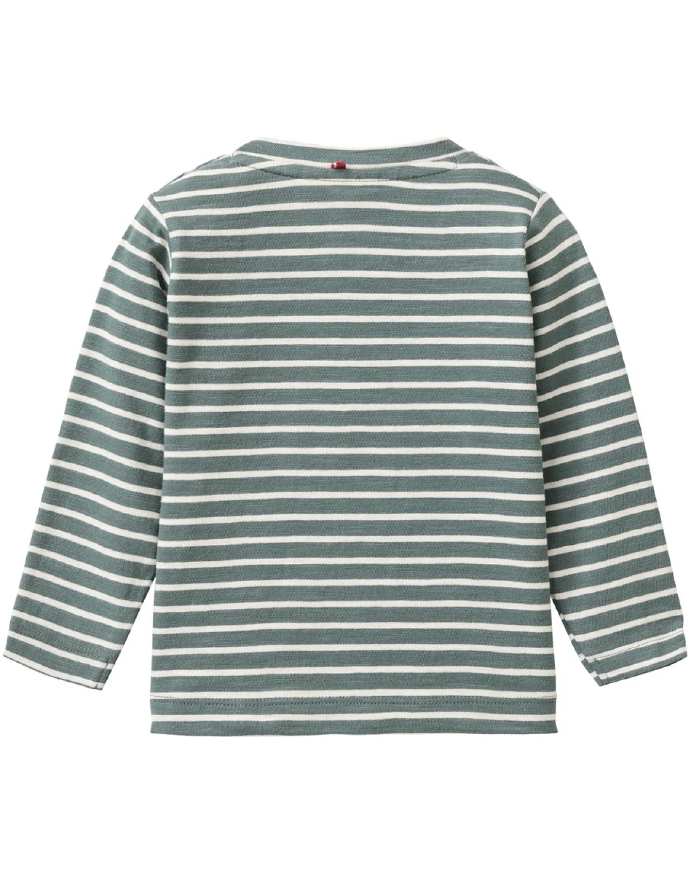 People Wear Organic Langarm-Shirt eukalyptus geringelt 74/80 – Ansicht 2