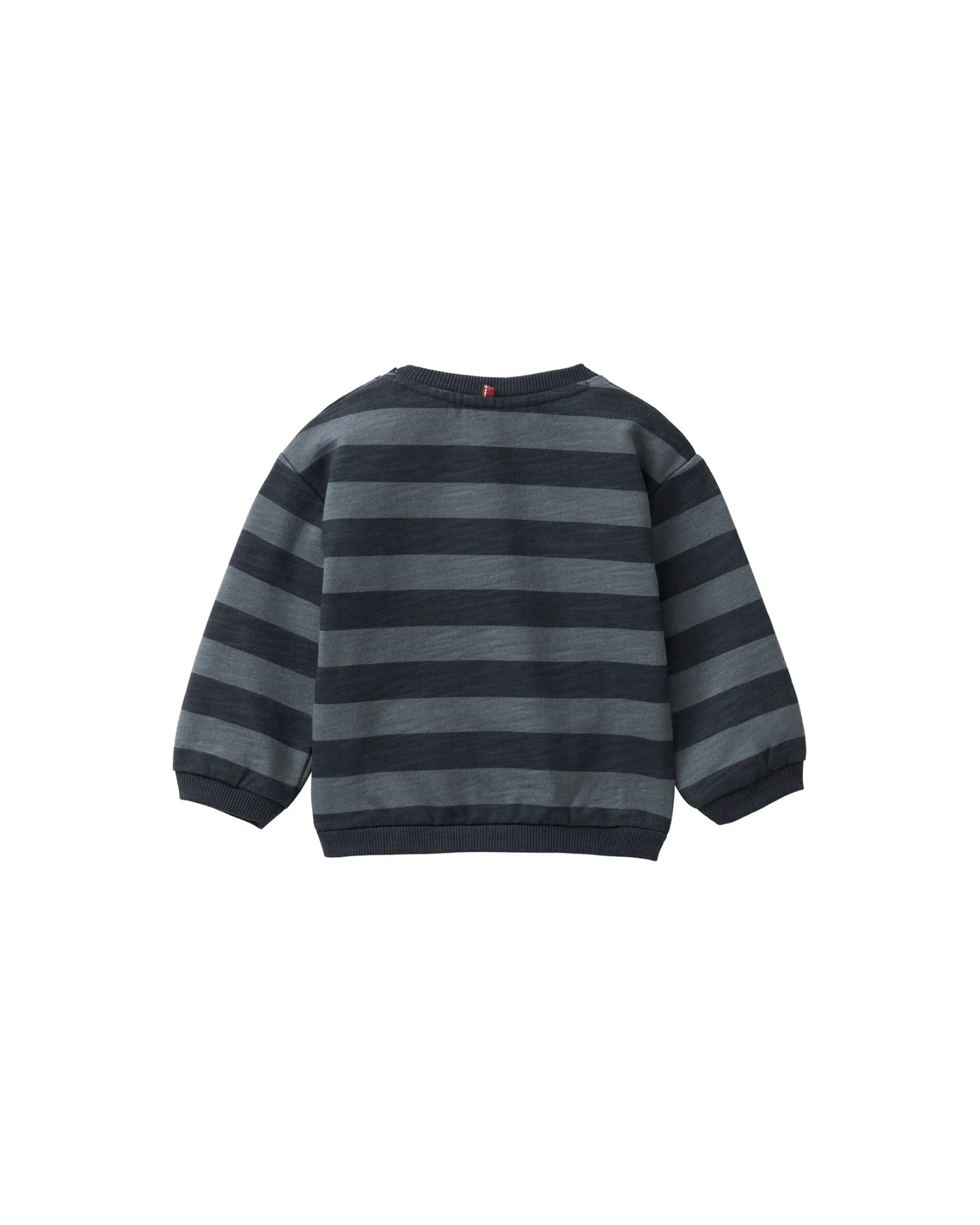 People Wear Organic Sweat-Pullover Blockstreifen dunkelblau 62/68 – Ansicht 2
