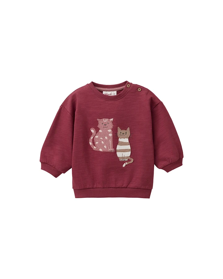 People Wear Organic Sweat-Pullover bordeaux 62/68