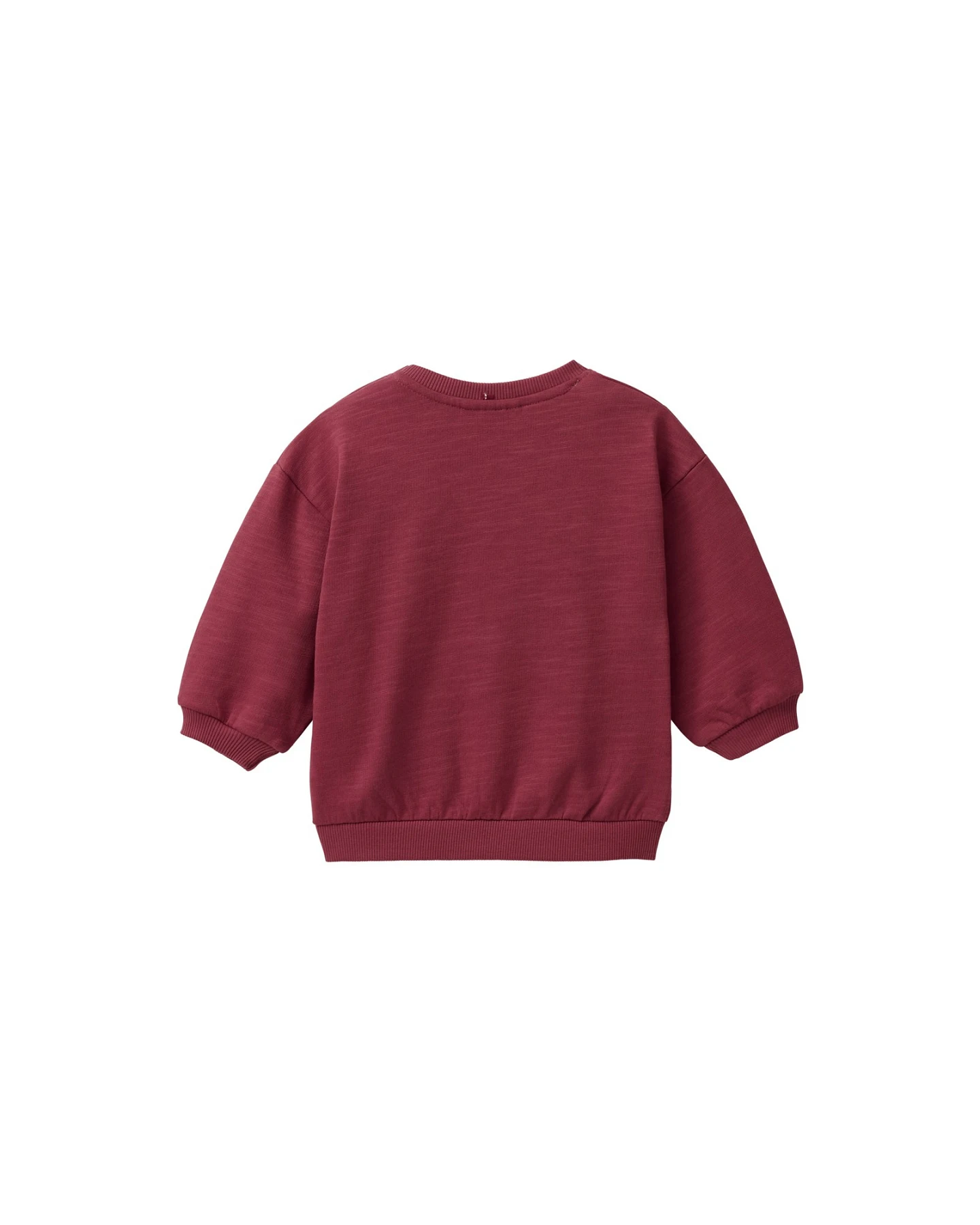 People Wear Organic Sweat-Pullover bordeaux 62/68 – Ansicht 2