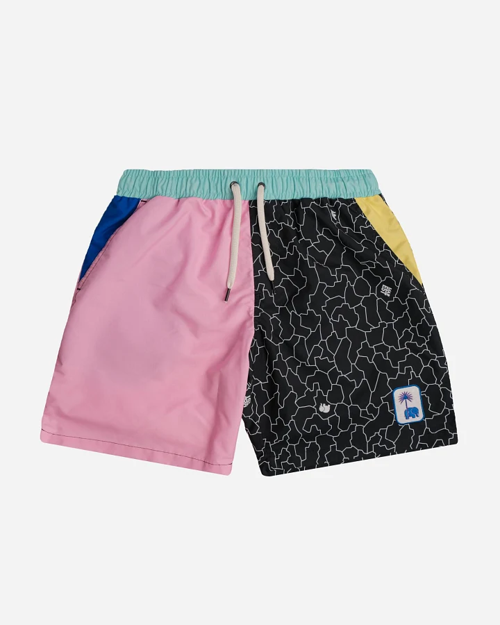Trendsplant Herren vegan Badeshort Rettungsschwimmer Antonyo Marest X Trendsplant Multicolor V.2