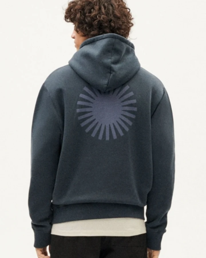 Thinking MU Herren vegan Hoodie Simon Graphite Dunkelgrau