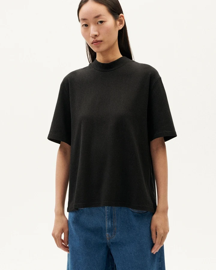 Thinking MU Damen vegan T-Shirt Aidin Hanf Schwarz