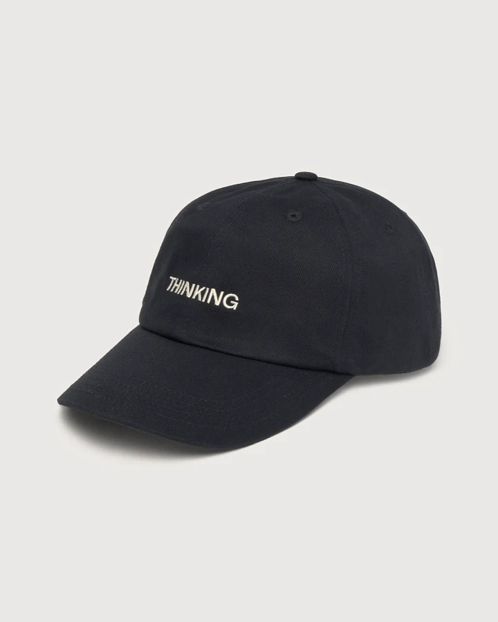 Thinking MU Herren vegan Mütze Thinking Chris Gestickt Schwarz