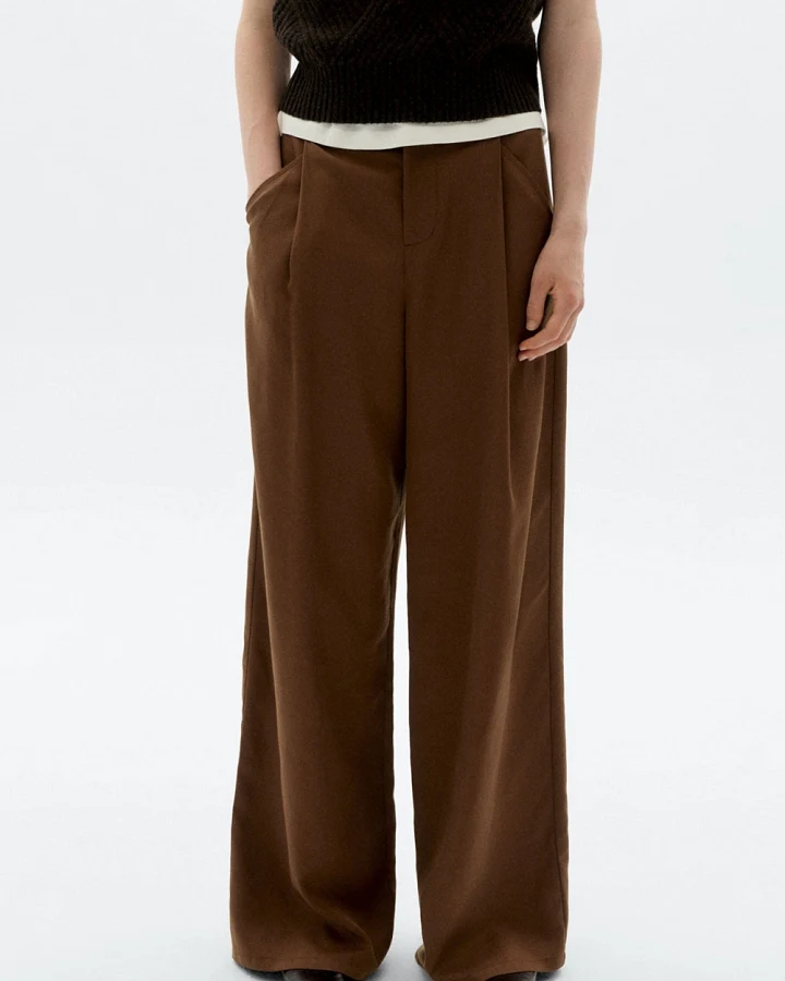Thinking MU Damen vegan Hose Plissee Molly Brown