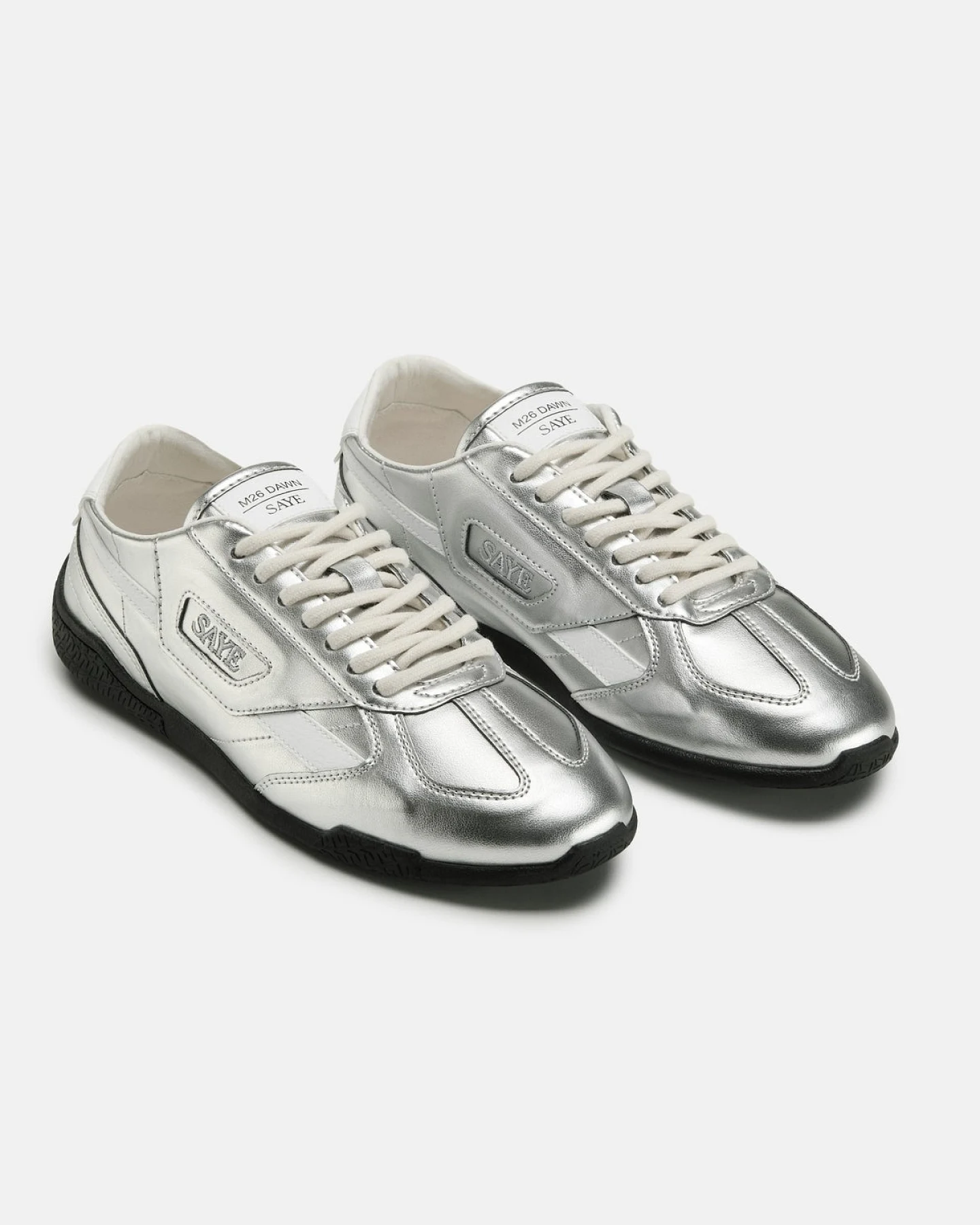 SAYE Herren vegan Sneaker M26 Dawn In Silber – Ansicht 2
