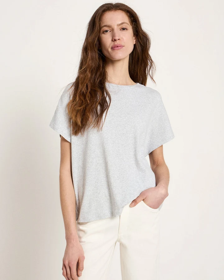 Shirt mit überschnittener Schulter (GOTS)