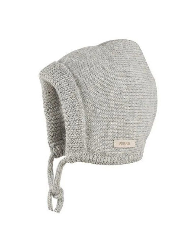 Babymütze in silbergrau von pure pure by Bauer