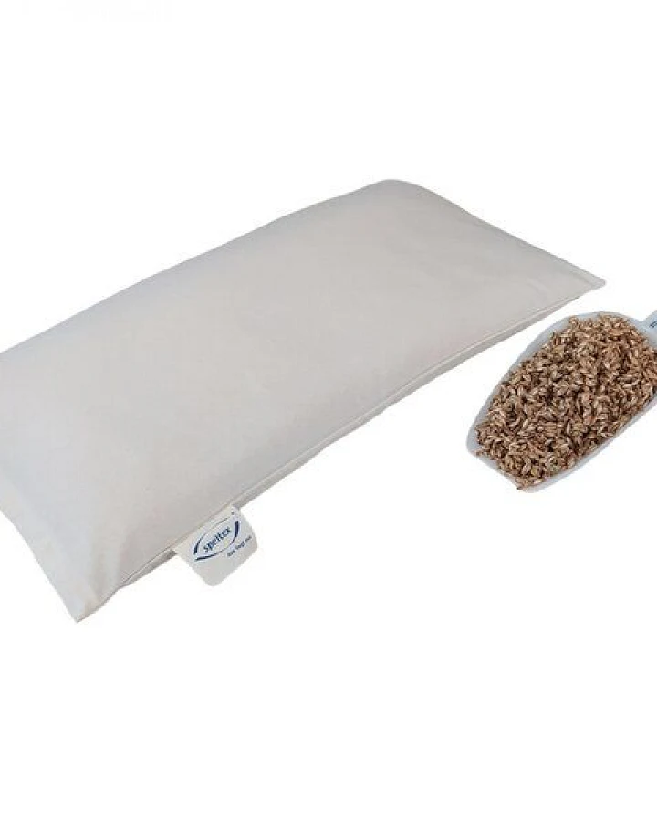 Speltex – Schlafkissen (80 x 40 cm) – [Verschiedene Füllungen]