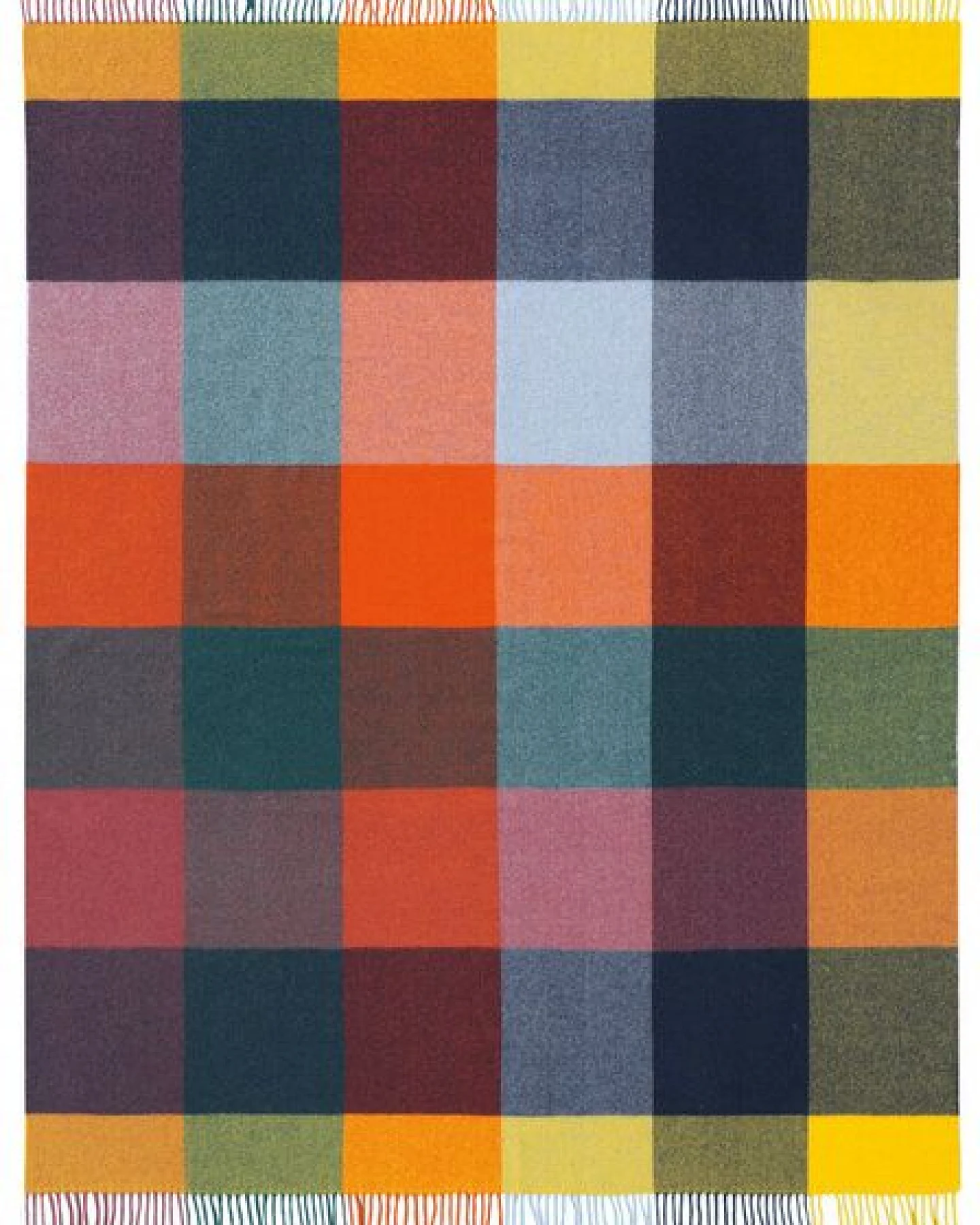 biederlack Fransenplaid Vibrant Square - herrlich leicht – Ansicht 2