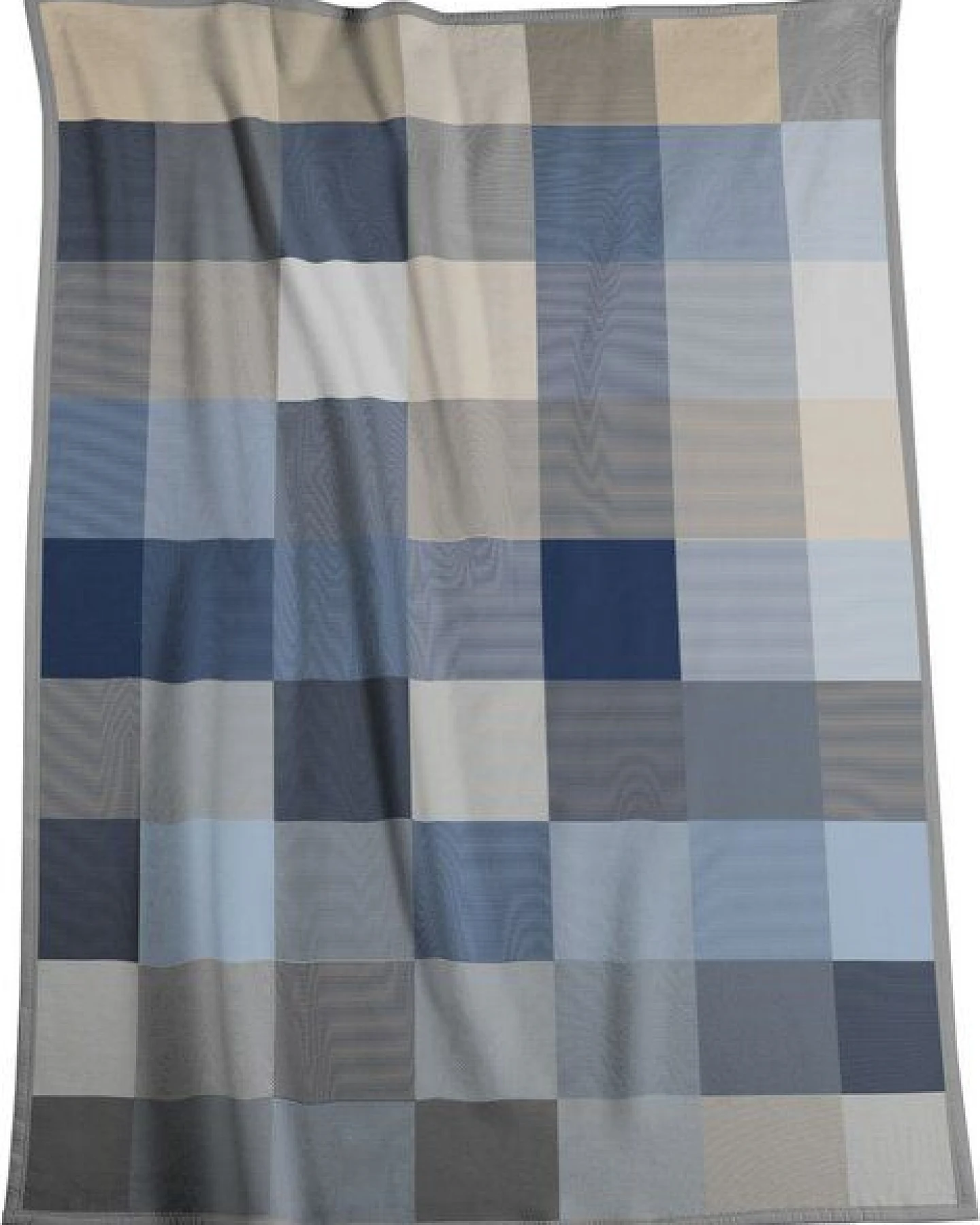 biederlack Wohndecke Blue-Woven super kuschelig 100 % Baumwolle – Ansicht 2