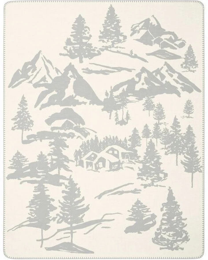 biederlack Wohndecke Serie Alp Chic "Mountain Dreams " 80% recycelte Fasern