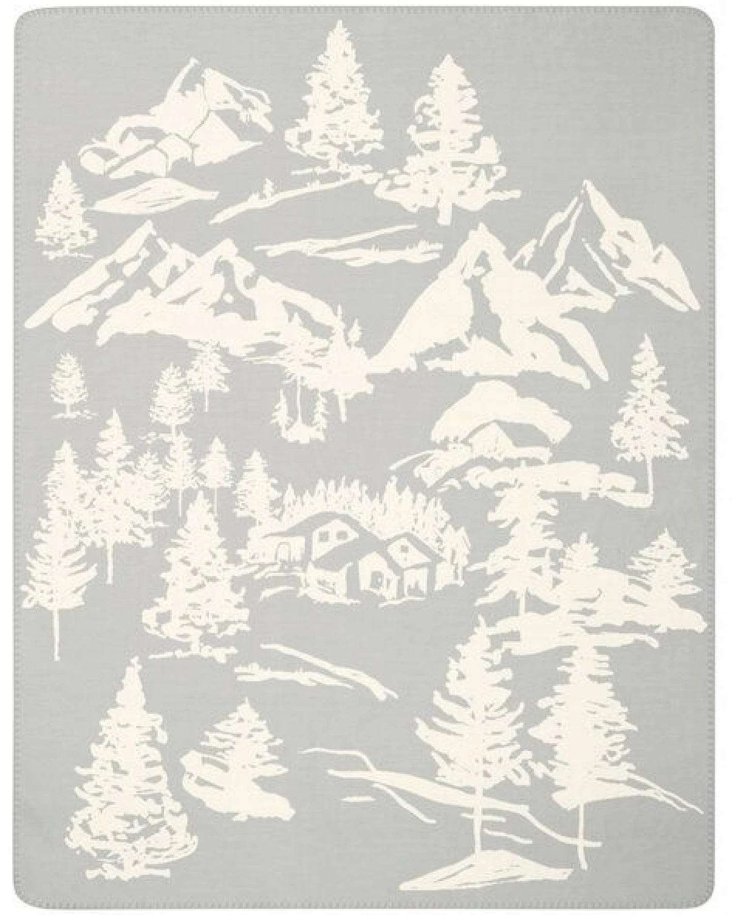 biederlack Wohndecke Serie Alp Chic "Mountain Dreams " 80% recycelte Fasern – Ansicht 2