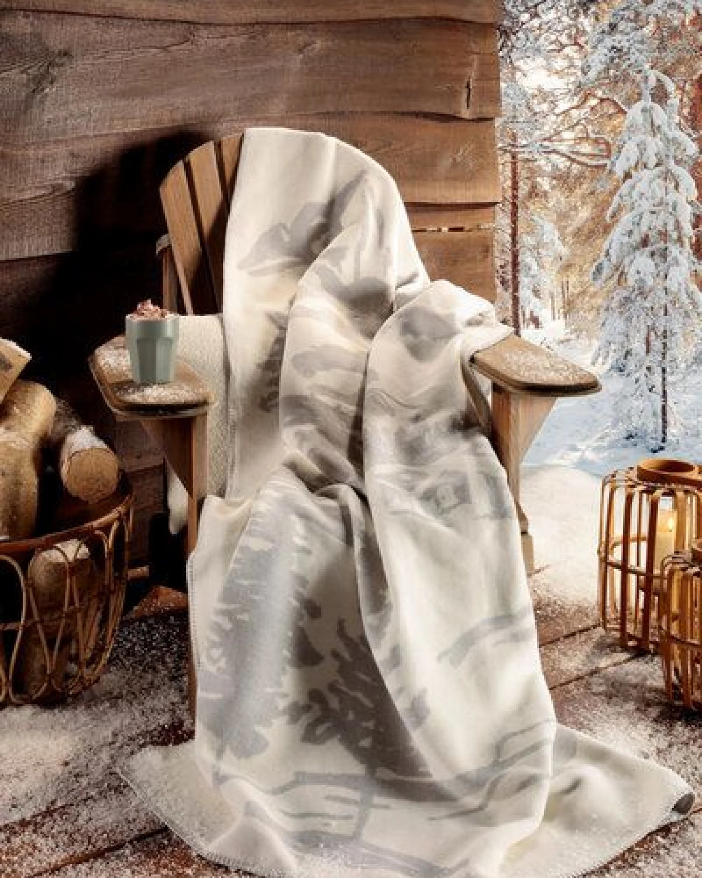 biederlack Wohndecke Serie Alp Chic "Mountain Dreams " 80% recycelte Fasern – Ansicht 4