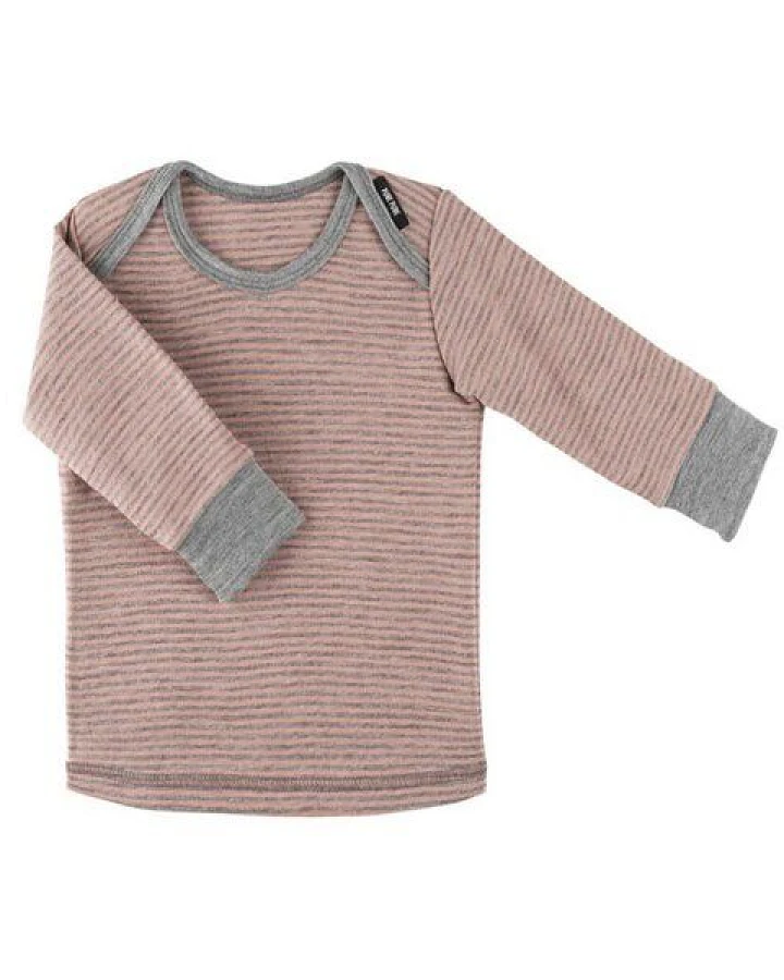 Pure pure by Bauer Langarm-Shirt in grau-rose aus Wolle/Seide von pure-pure by Bauer