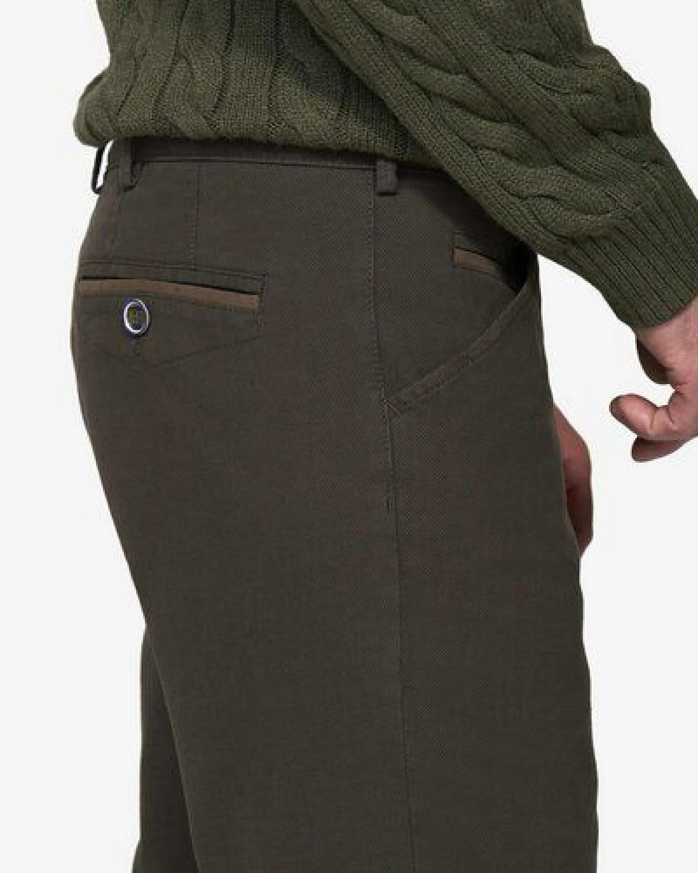 MEYER Chino in Mikro Struktur – Ansicht 4