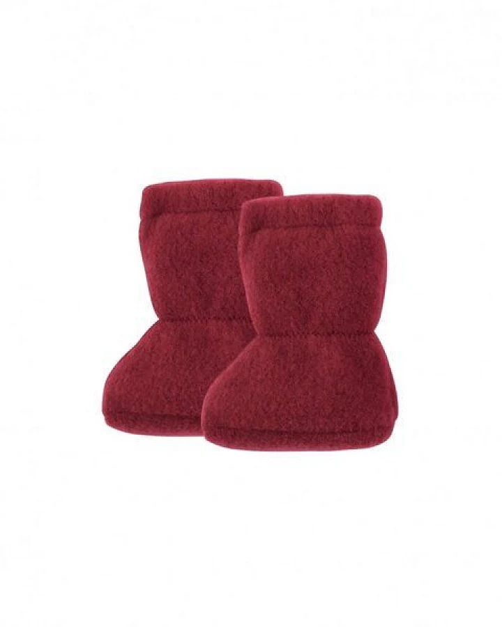Pure pure by Bauer Schurwolle Baby-Stiefel in burgundy von pure-pure by Bauer