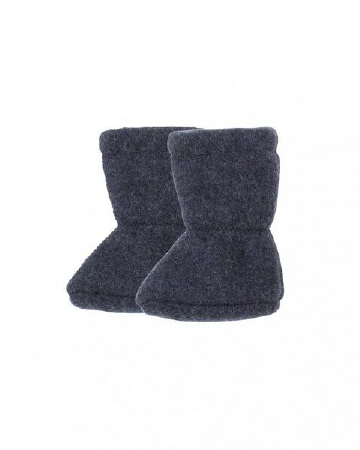 Pure pure by Bauer Schurwolle Baby-Stiefel in marine von pure-pure by Bauer