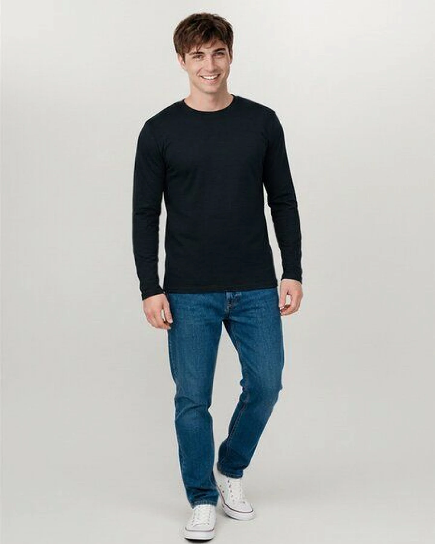 GREENBOMB Basic Base - Funktionales Longsleeve aus Merino-Wolle / Fair & Vegan – Ansicht 3