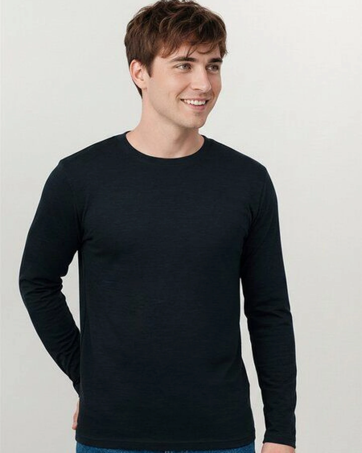 GREENBOMB Basic Base - Funktionales Longsleeve aus Merino-Wolle / Fair & Vegan – Ansicht 2