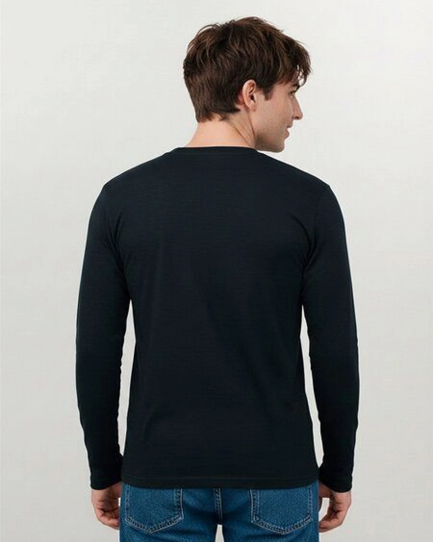 GREENBOMB Basic Base - Funktionales Longsleeve aus Merino-Wolle / Fair & Vegan – Ansicht 4