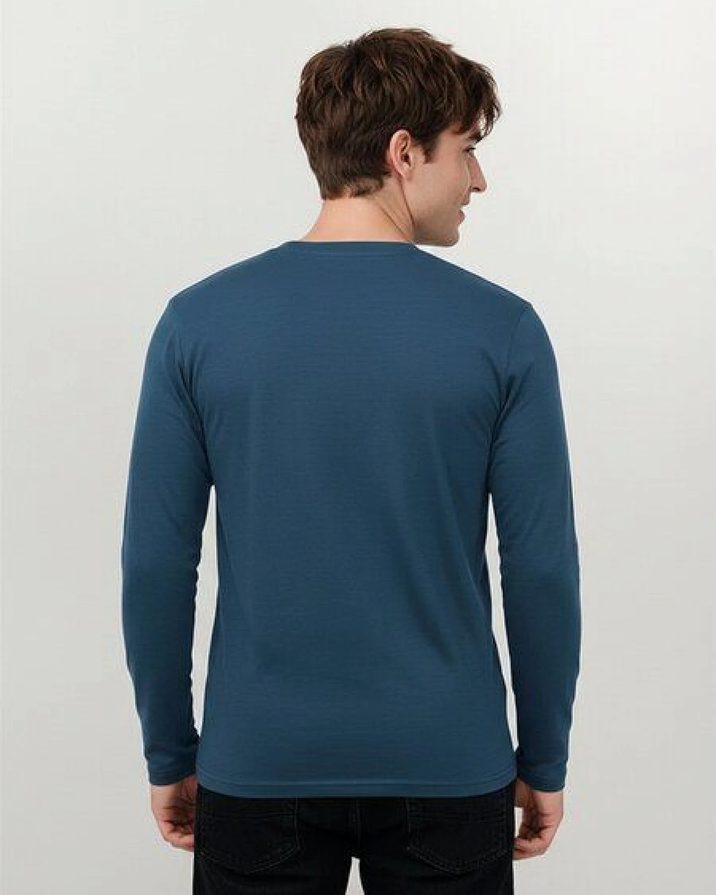 GREENBOMB Basic Base - Funktionales Longsleeve aus Merino-Wolle / Fair & Vegan – Ansicht 4