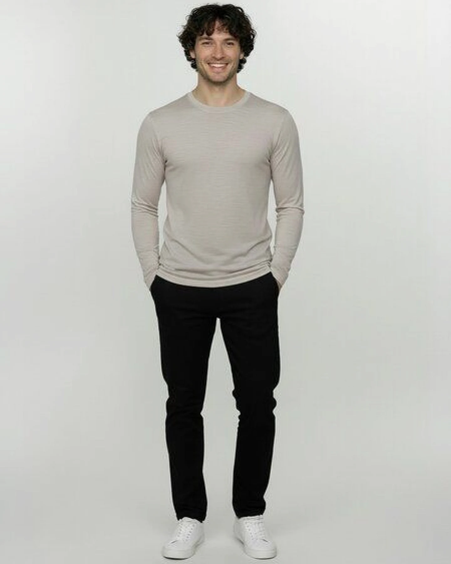 GREENBOMB Basic Base - Funktionales Longsleeve aus Merino-Wolle / Fair & Vegan – Ansicht 3