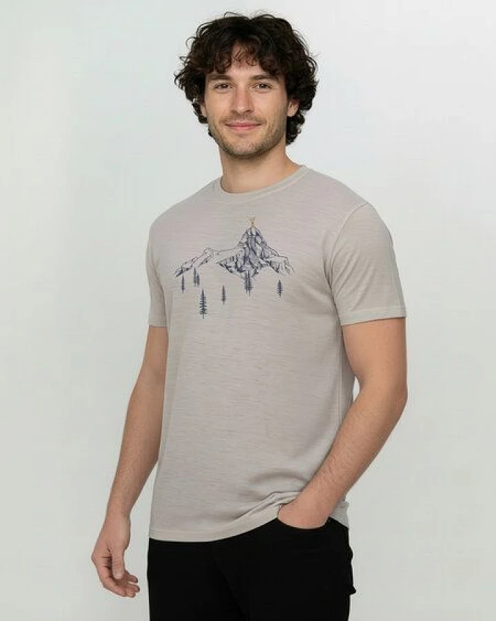 GREENBOMB Bike Destination Loom - Funktionales T-Shirt aus Merino-Wolle / hochwertiger Print / Fair & Vegan