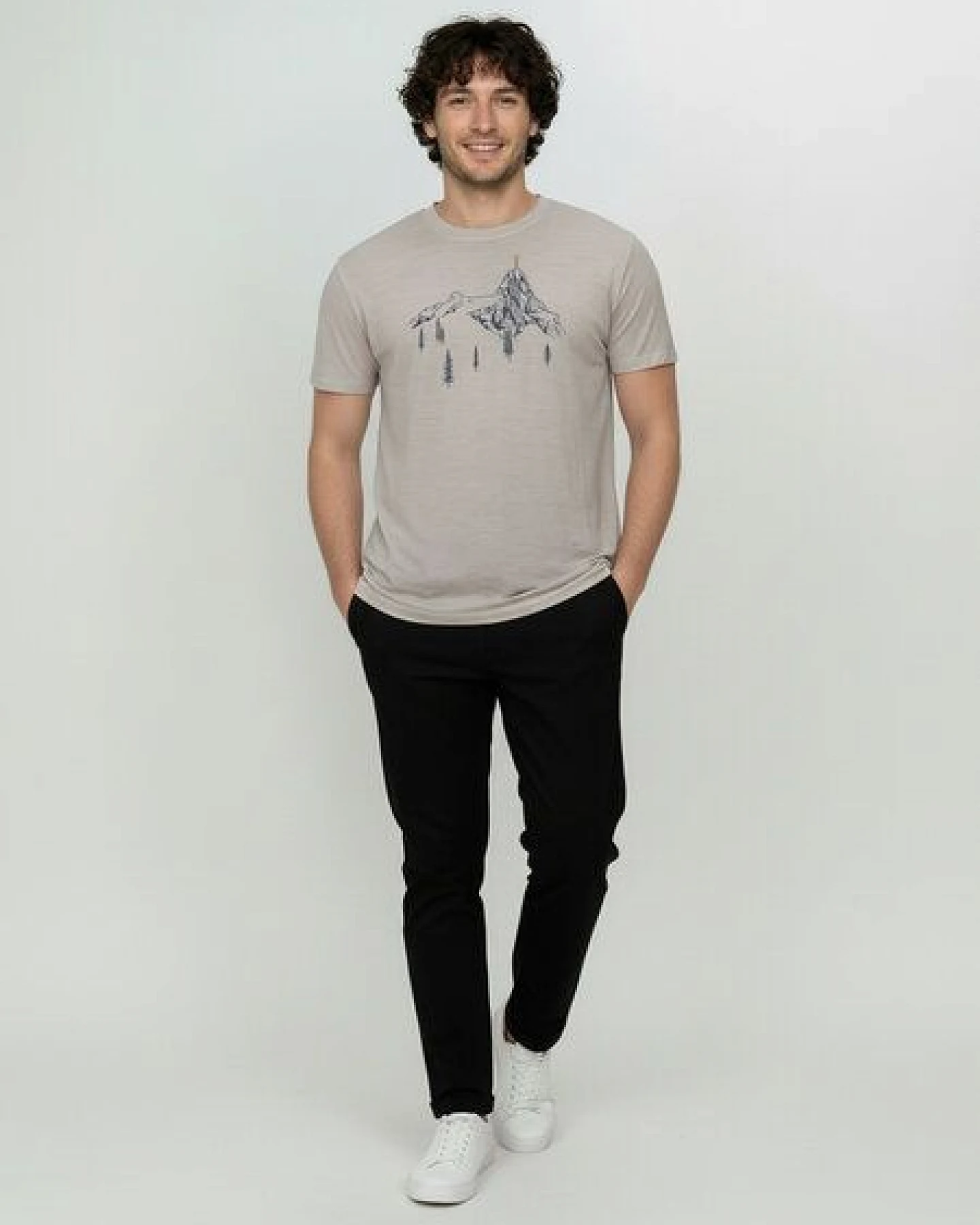 GREENBOMB Bike Destination Loom - Funktionales T-Shirt aus Merino-Wolle / hochwertiger Print / Fair & Vegan – Ansicht 3