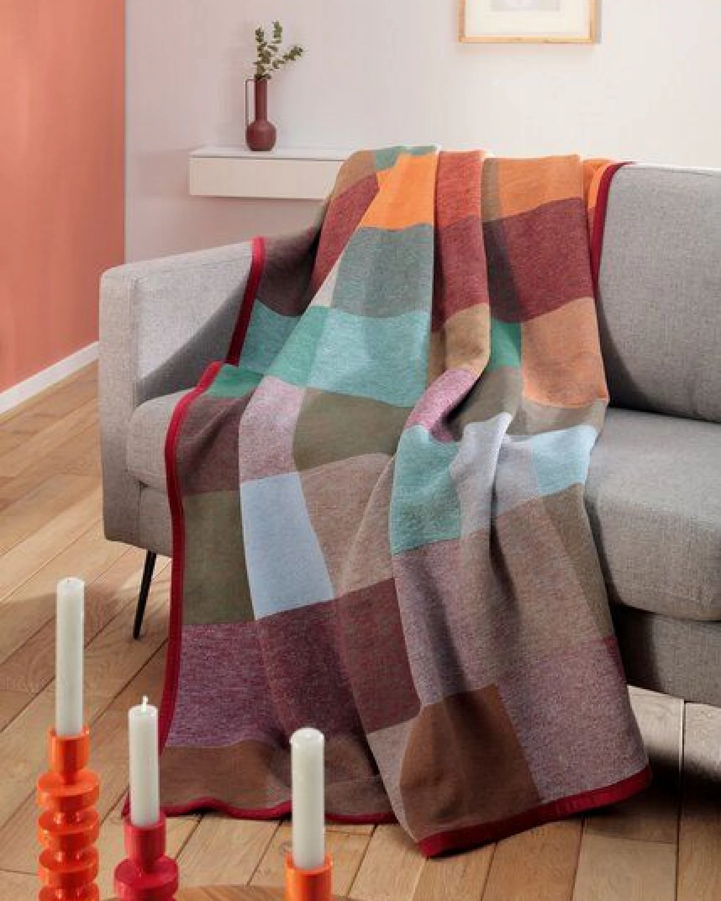 biederlack Wohndecke Colour-Woven super kuschelig 100 % Baumwolle – Ansicht 3