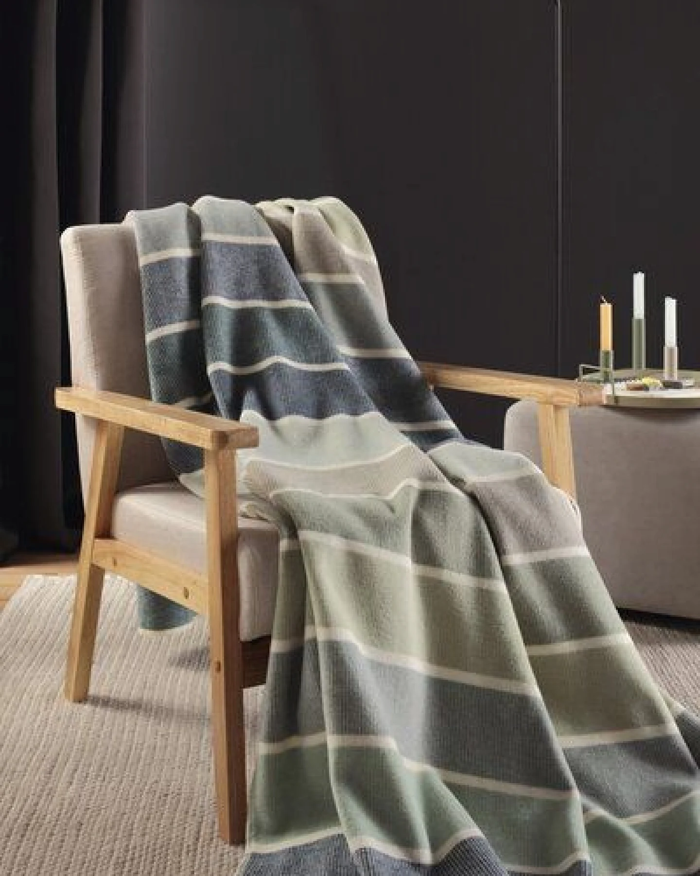 biederlack Wohndecke Cotton Lines 100 % Baumwolle – Ansicht 2