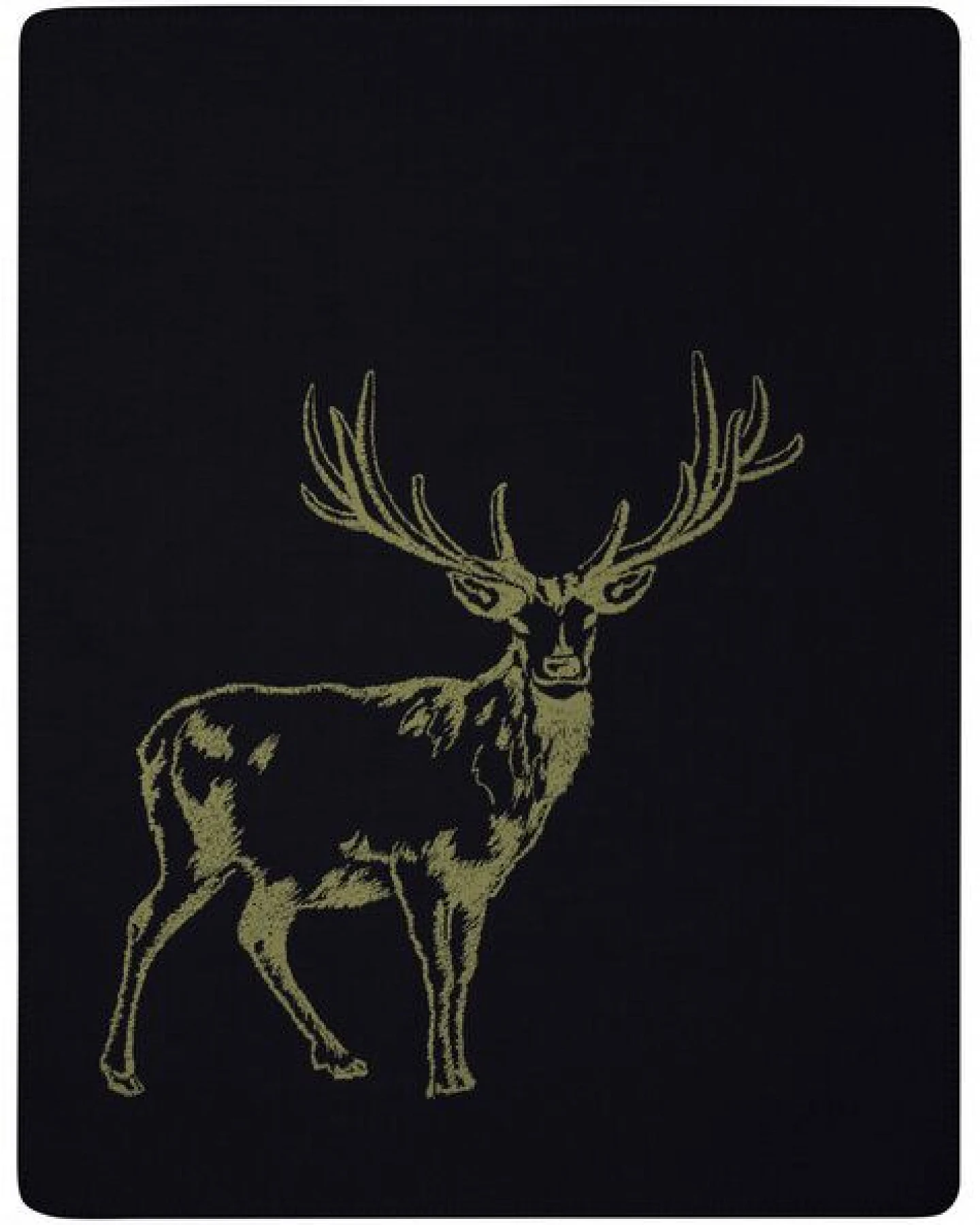 biederlack Wohndecke Serie Alp Chic "Deer green", 80 % recycelte Fasern – Ansicht 2