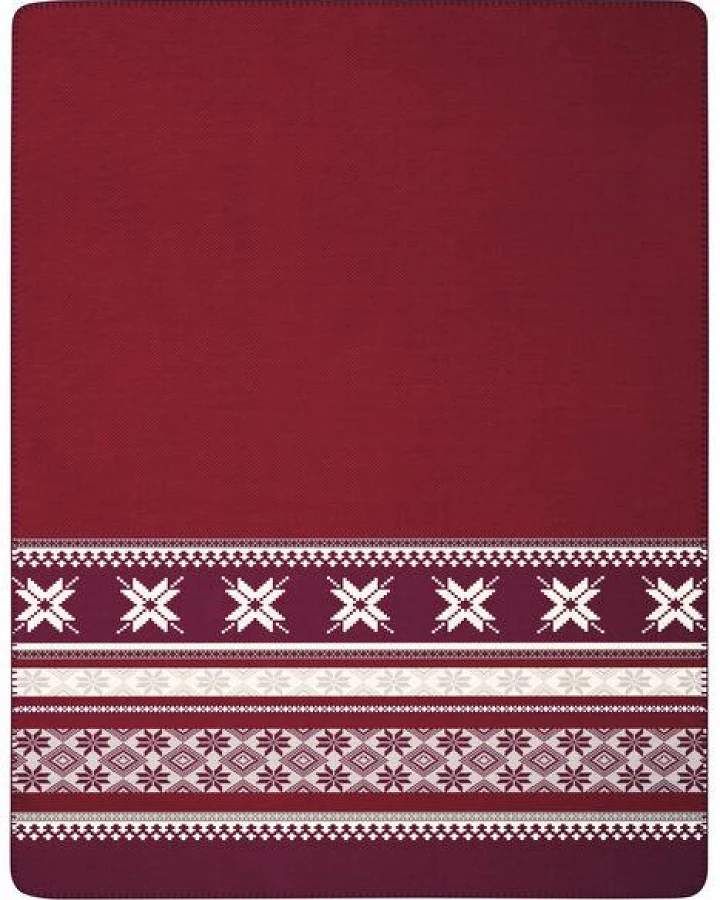 biederlack Wohndecke Serie Alp Chic "Nordic Knit", 80 % recycelte Fasern