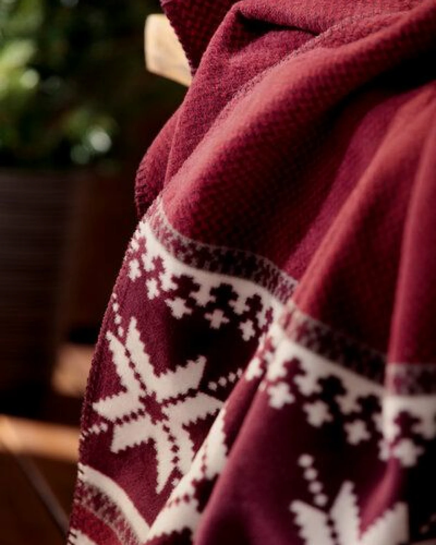 biederlack Wohndecke Serie Alp Chic "Nordic Knit", 80 % recycelte Fasern – Ansicht 3