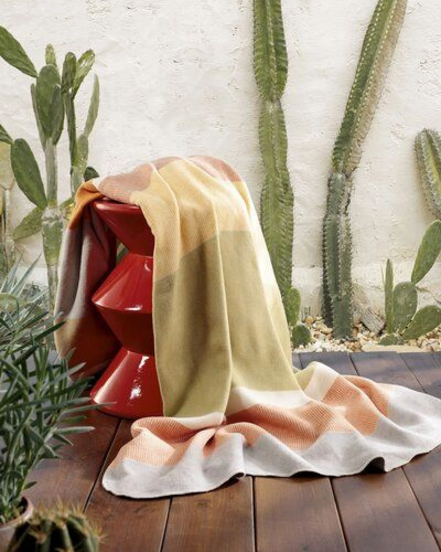 biederlack Wohndecke Stripe Oasis 100 % Baumwolle – Ansicht 2