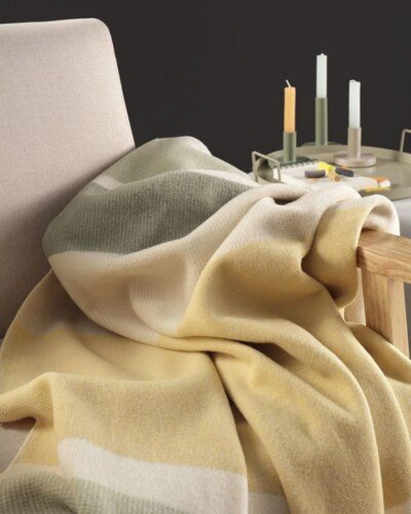biederlack Wohndecke Stripe delight 100 % Baumwolle – Ansicht 3