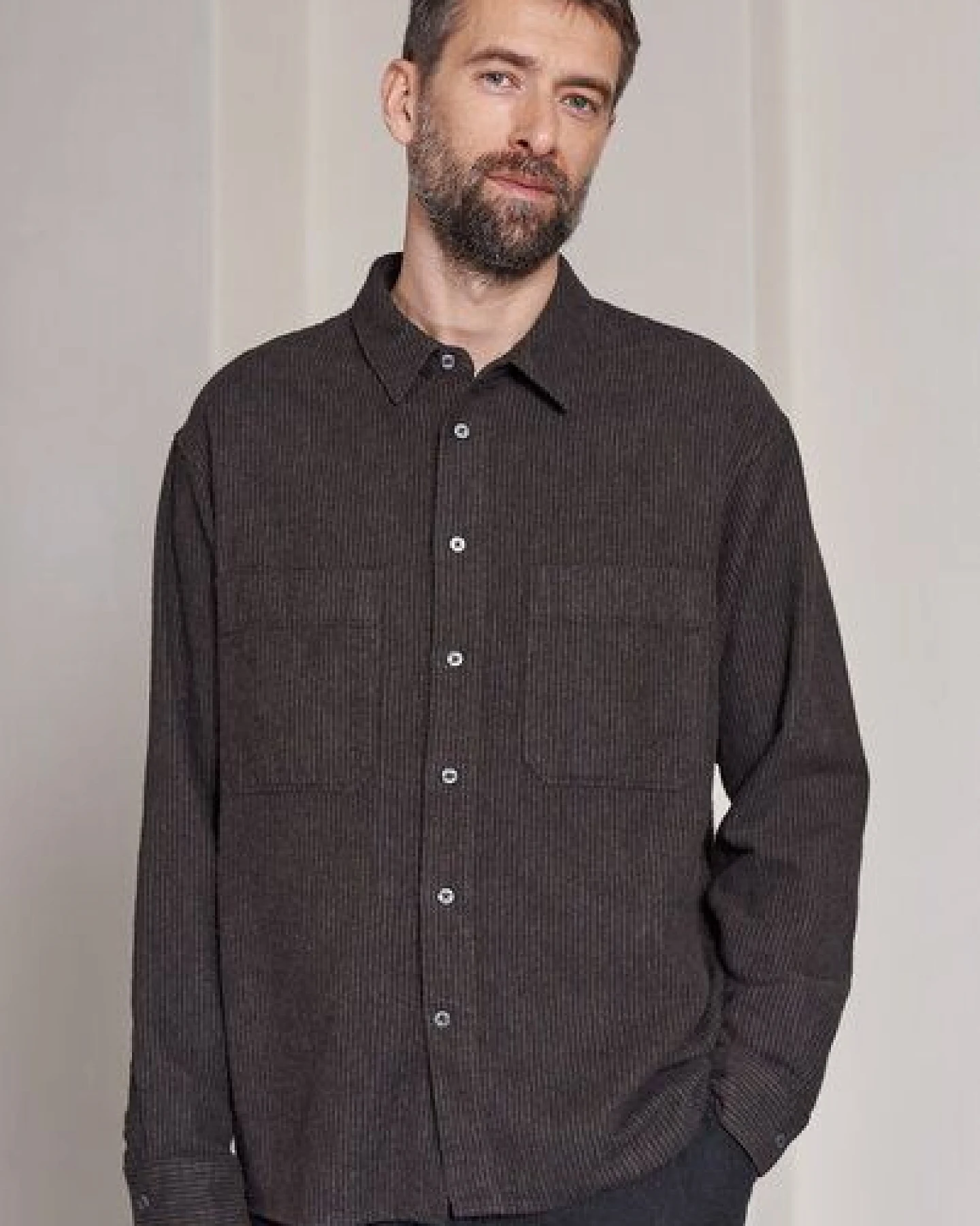 About Companions Hemd Dario Flannel aus Biobaumwolle – Ansicht 4