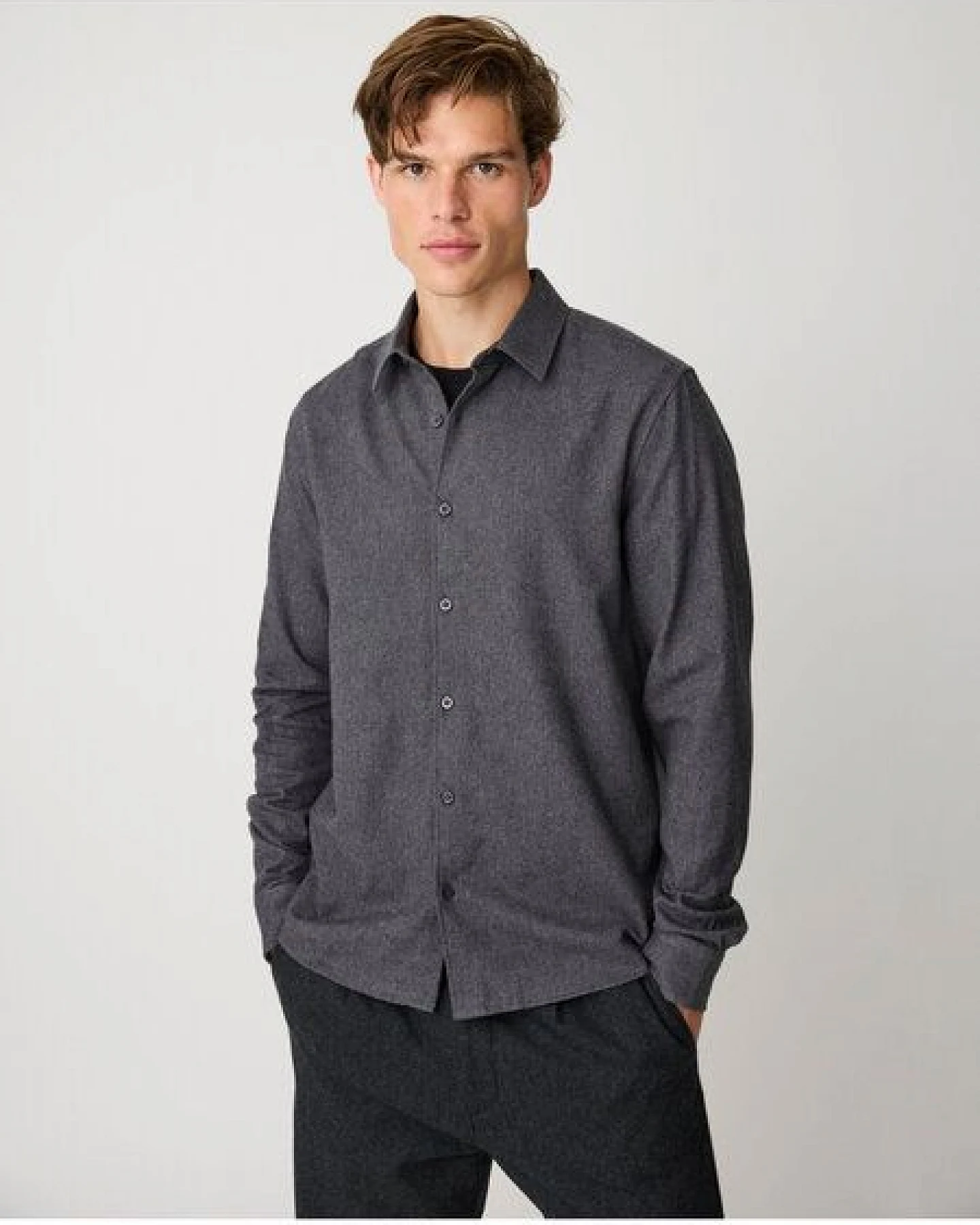 KnowledgeCotton Apparel Flanell-Hemd Dune Regular – Ansicht 4