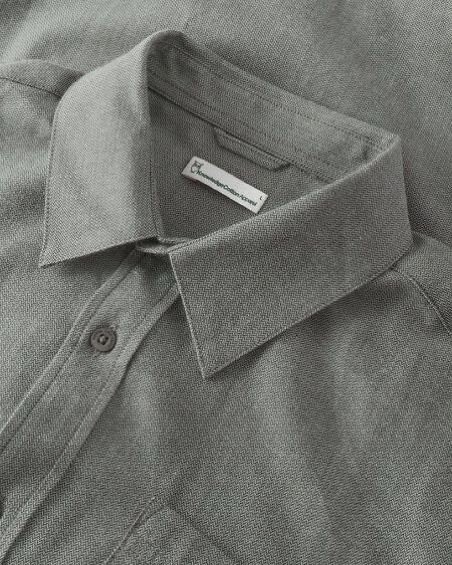 KnowledgeCotton Apparel Langarmhemd Dune Regular Herringbone – Ansicht 3