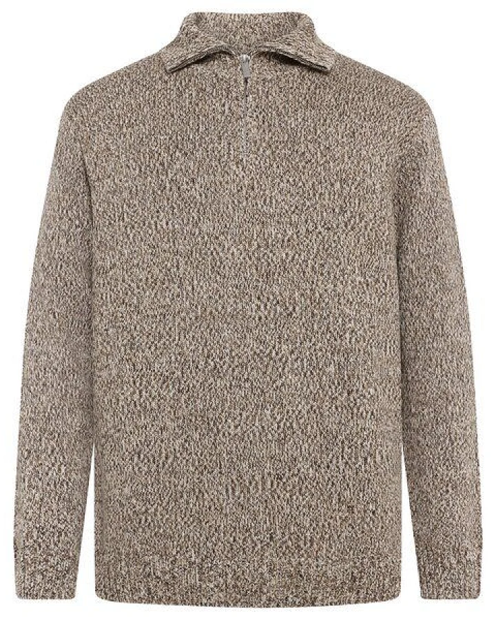 KnowledgeCotton Apparel Strickpullover Quater zip sweater