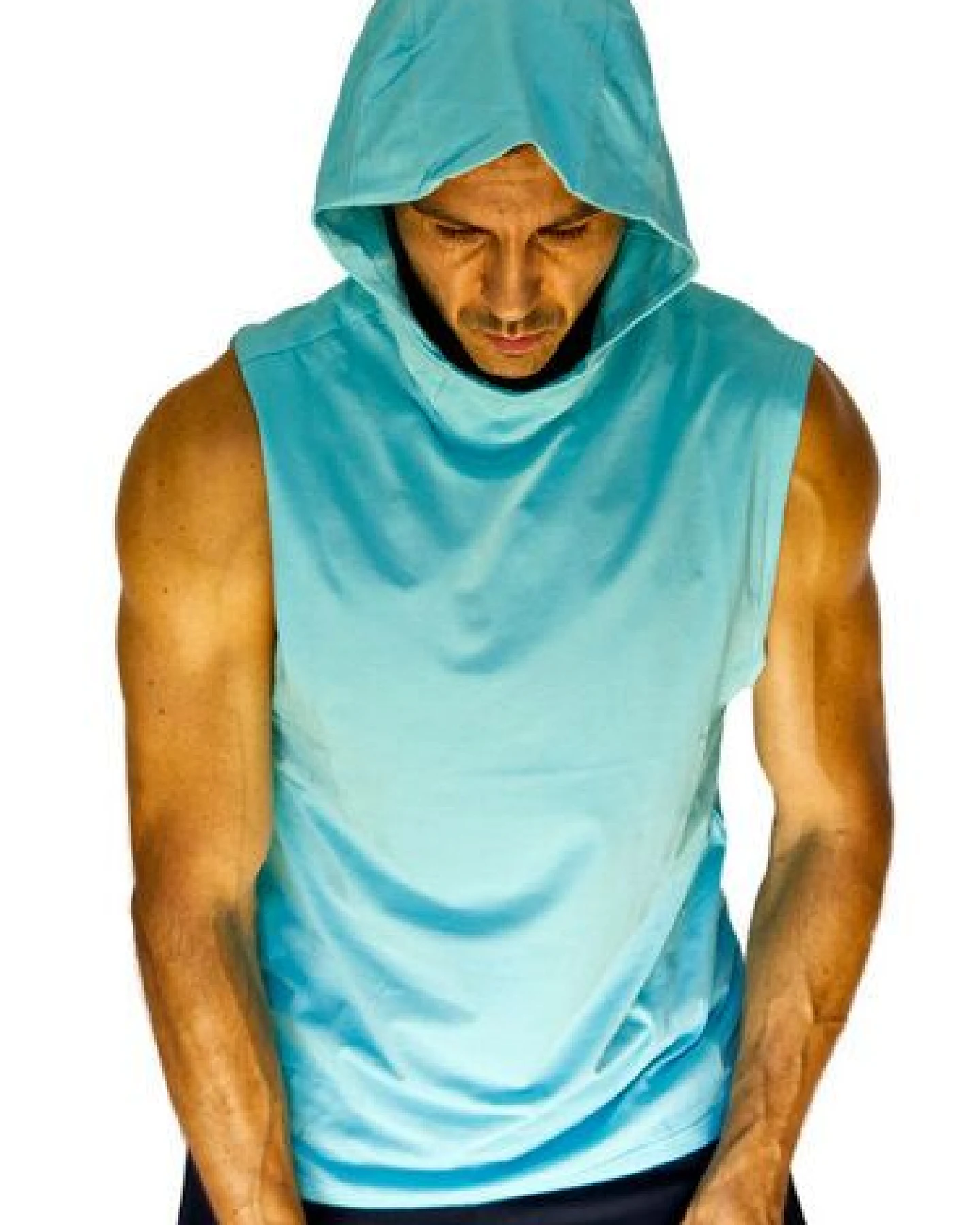M23 Herren Hoodie ärmellos Bio-Baumwolle, Modell "Kyle" – Ansicht 3
