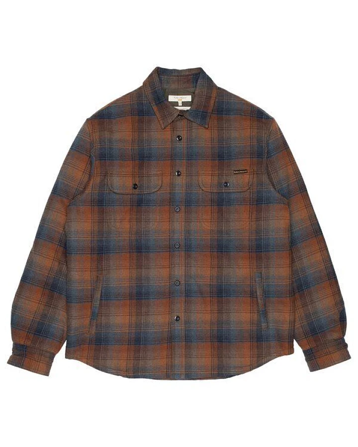 Nudie Jeans Langarm-Hemd Glenn Padded