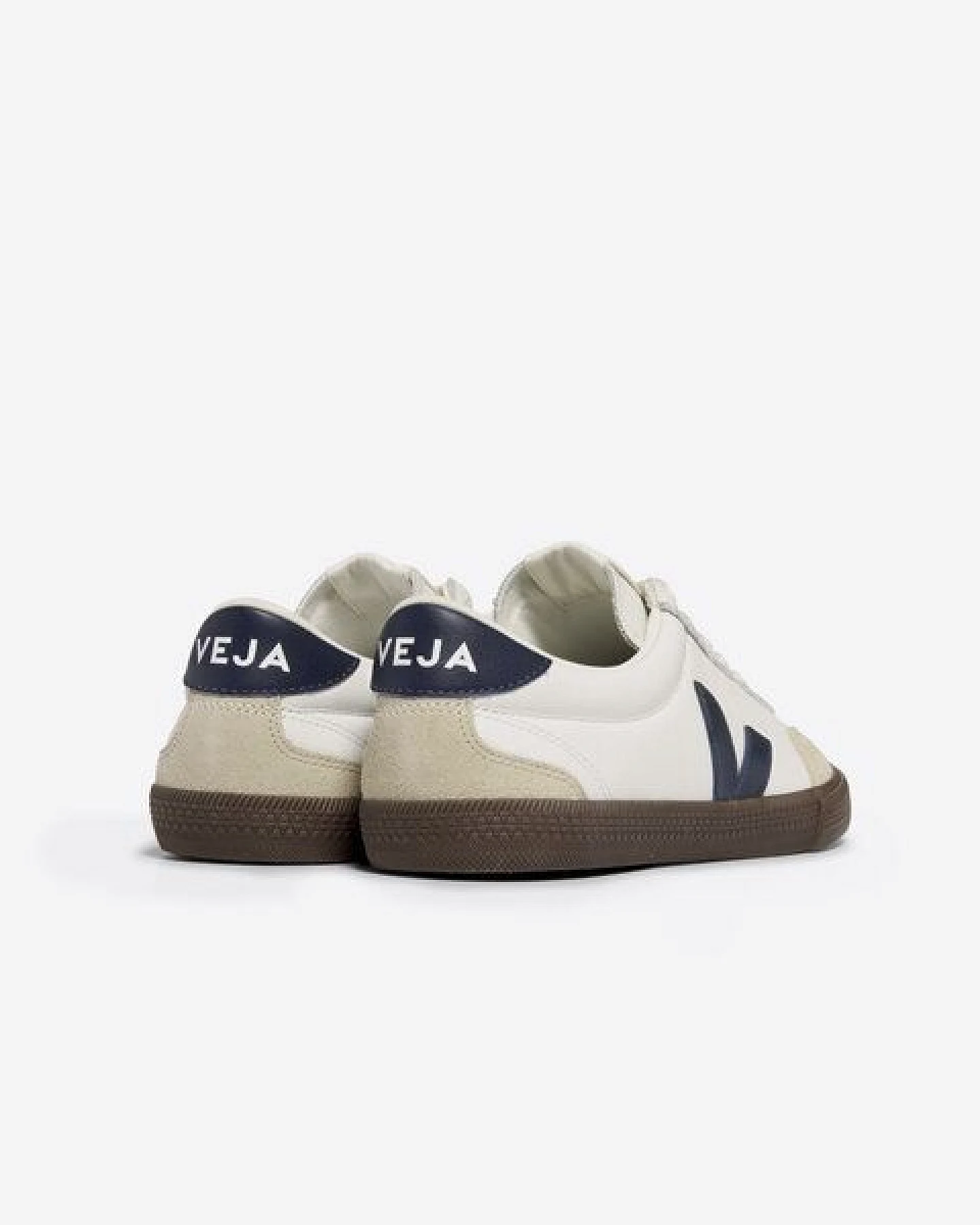 Veja Herren-Sneakers Volley OT Leather White Nautico Bark – Ansicht 3