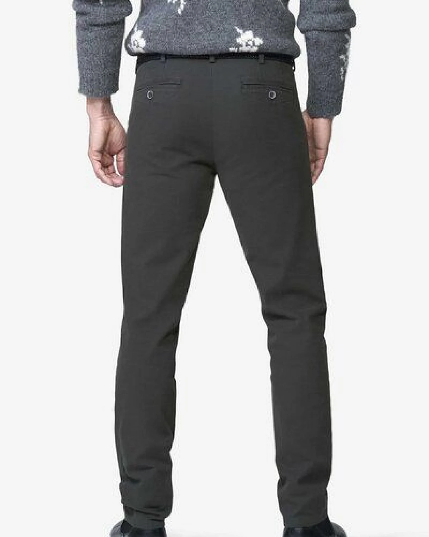 MEYER Chino in Mikro Struktur – Ansicht 3
