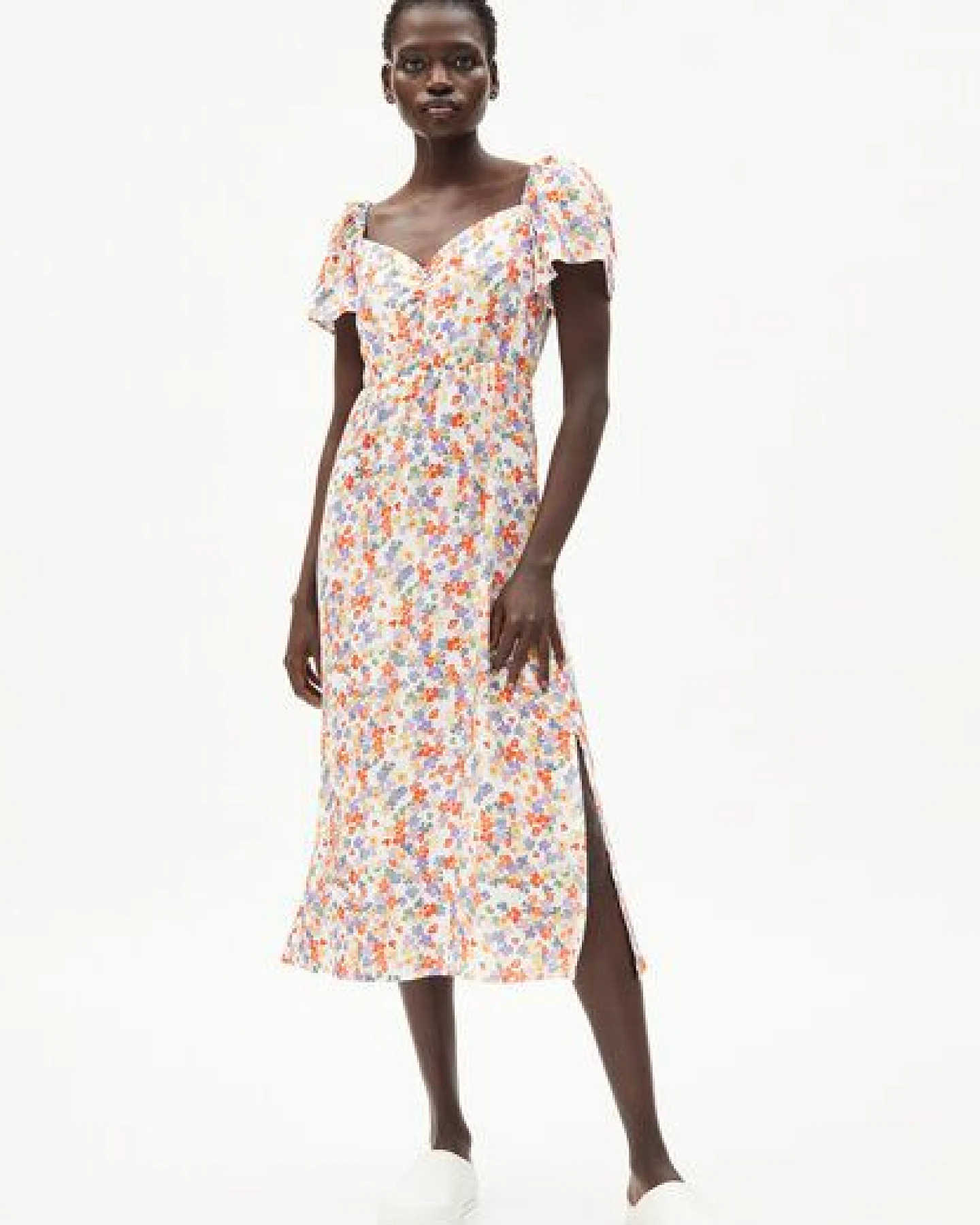 ARMEDANGELS DREAA FLORA CONFETTI - Damen Webkleid aus LENZING ECOVERO – Ansicht 4