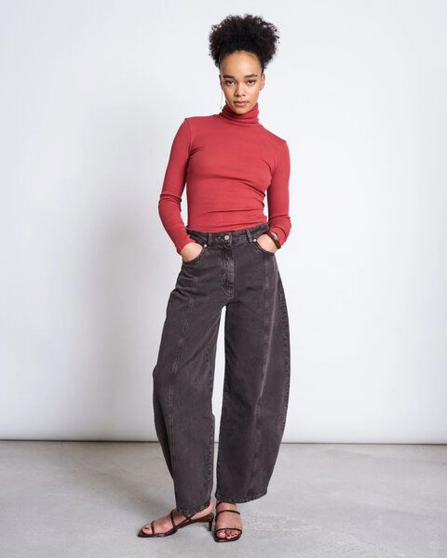JAN 'N JUNE Longsleeve Minirib Turtleneck CHUVA – Ansicht 3