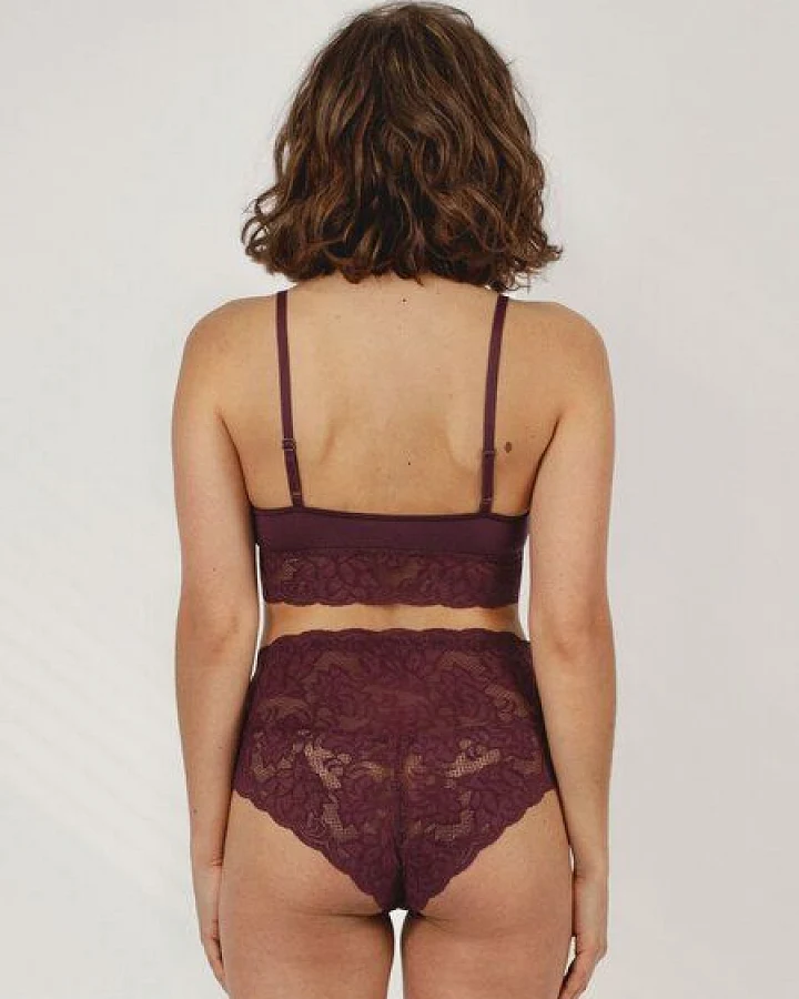 erlich textil Hermine Taillenslip mit Spitze aus Q-Nova, made in Europe