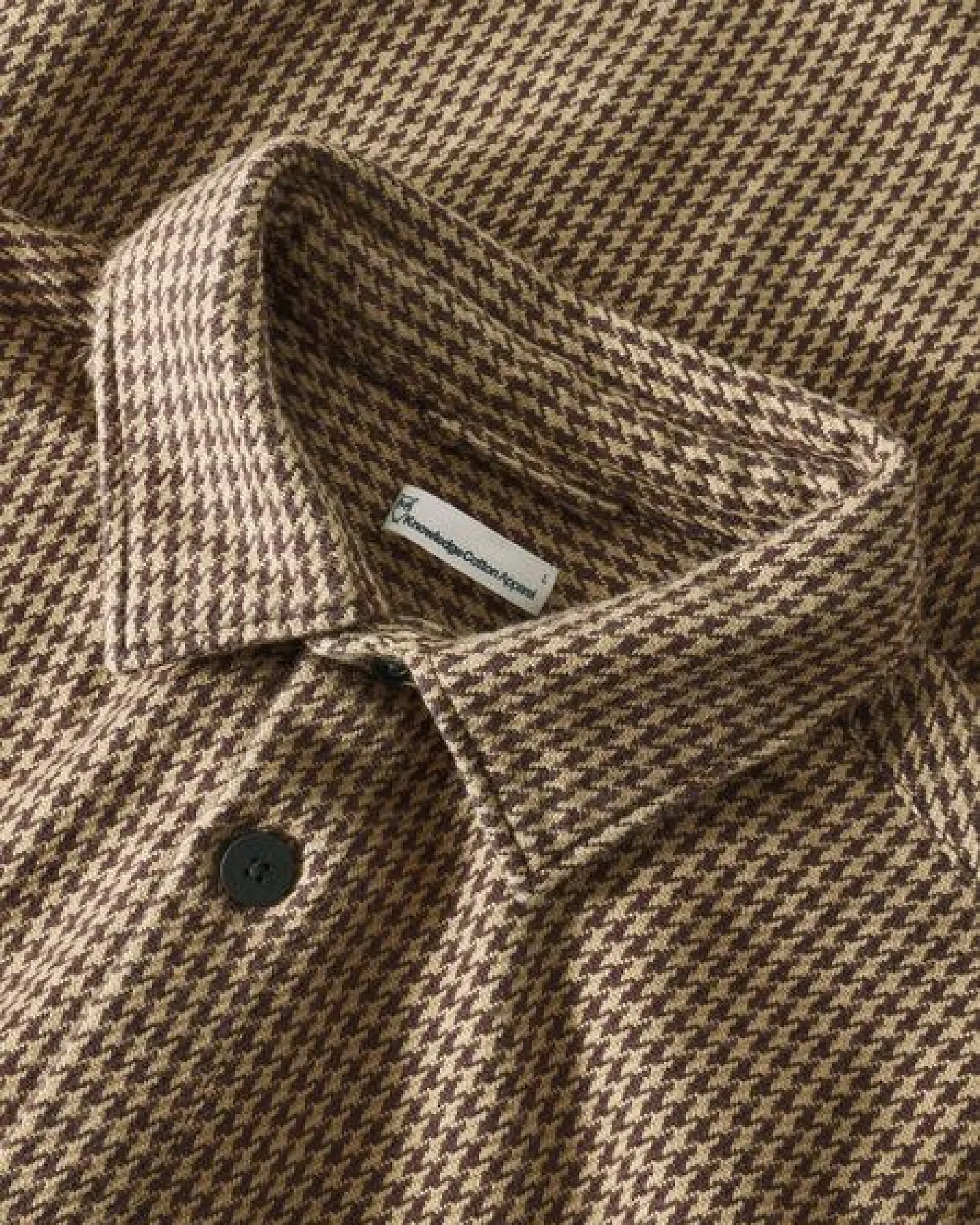 KnowledgeCotton Apparel Langarm-Hemd Loose houndtooth overshirt – Ansicht 3
