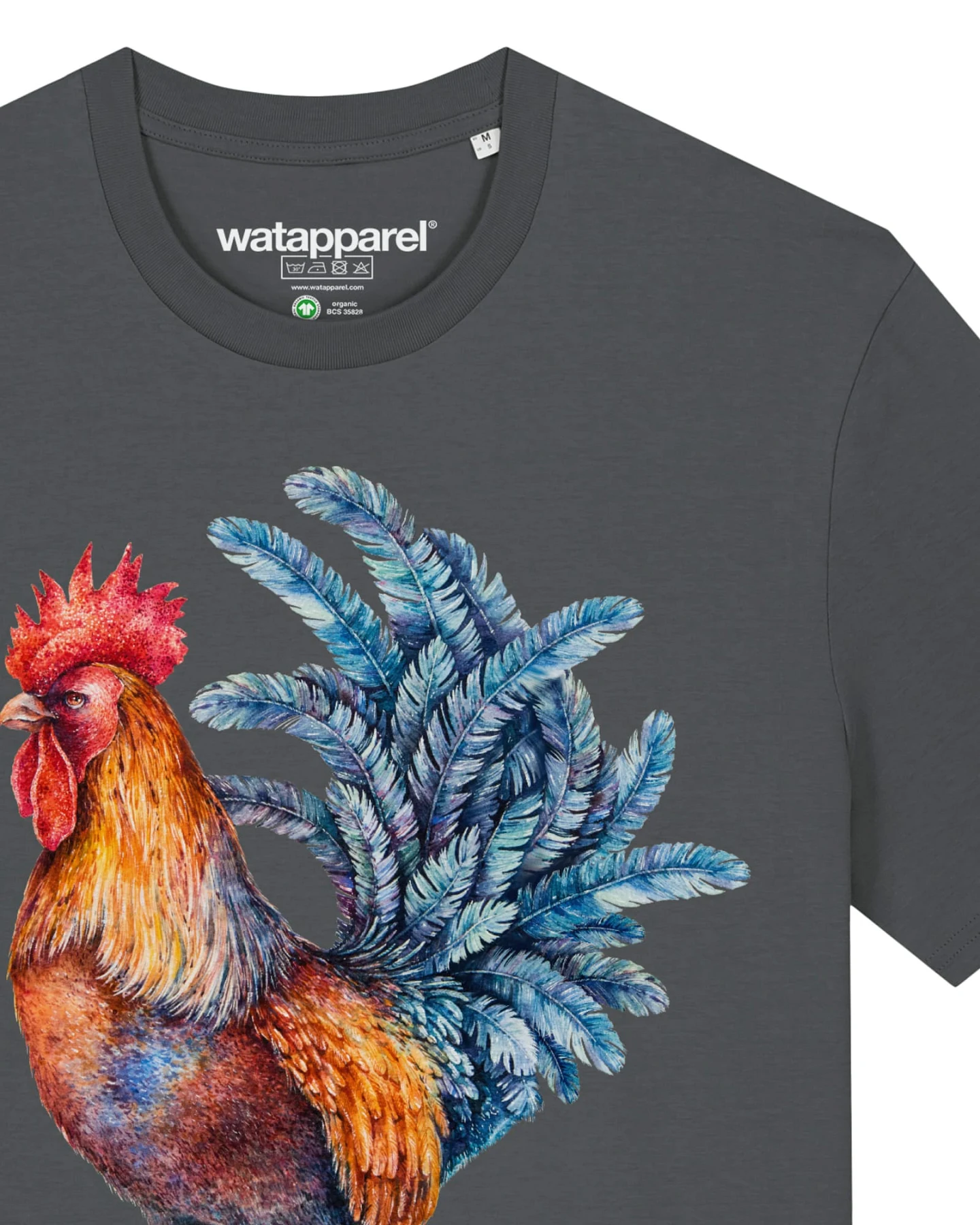 Watapparel T-Shirt Grimmiger Gockel – Ansicht 3